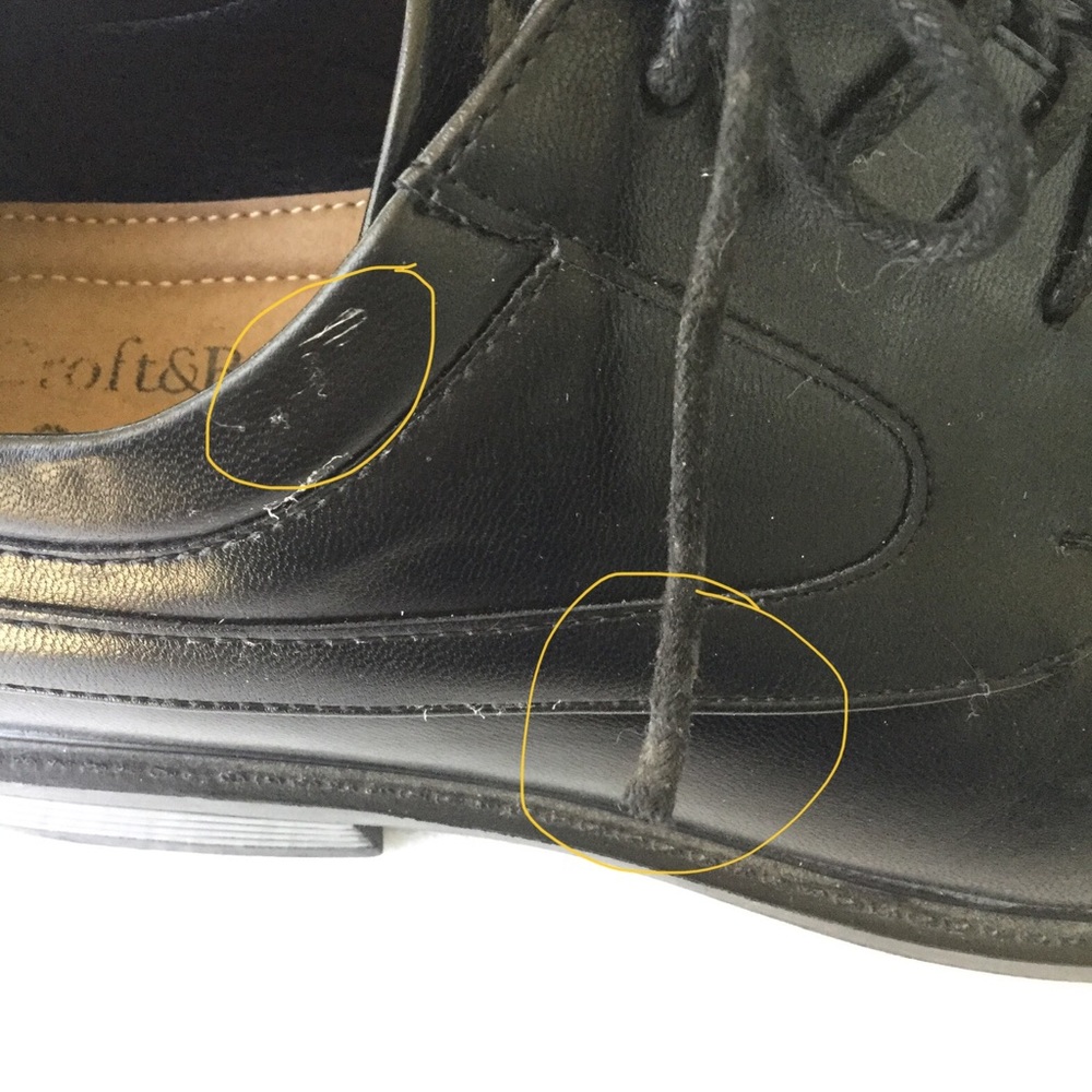 CROFT&BARROW Men’s Black dress shoe size 9… - Picture 5 of 8